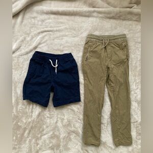 Boys Bottoms Lot of 2 Gap Kids Size M (8/9) Pants & Shorts Navy Khaki